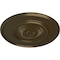 Ekena Millwork Large Floral Ceiling Medallion, Hand-Painted Brass, 41 1/8"OD x 2 1/2"P CM41FLBRS - alternate 2